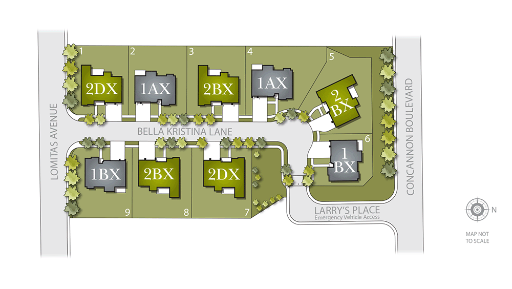 The Vineyard Collection II Site Map