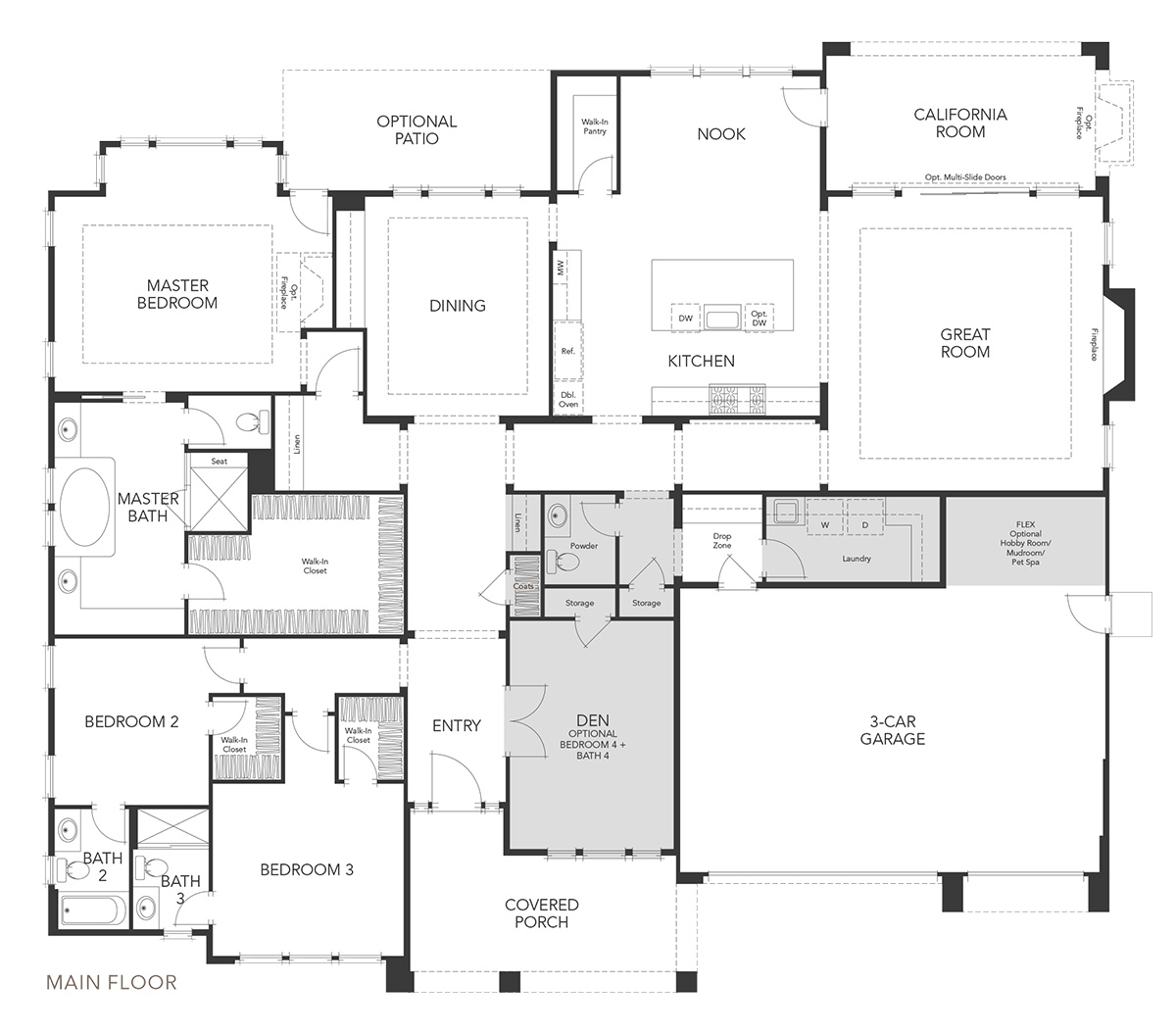 Floor Plan - Residence 1 - The Vineyard Collection II