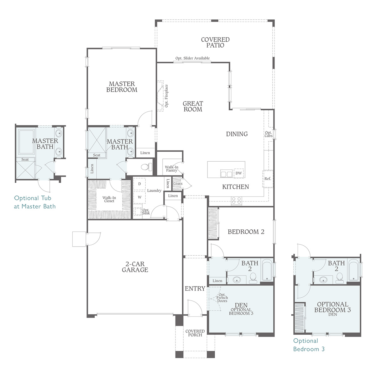 Floor Plan - Residence 1 - Sage Palm Desert