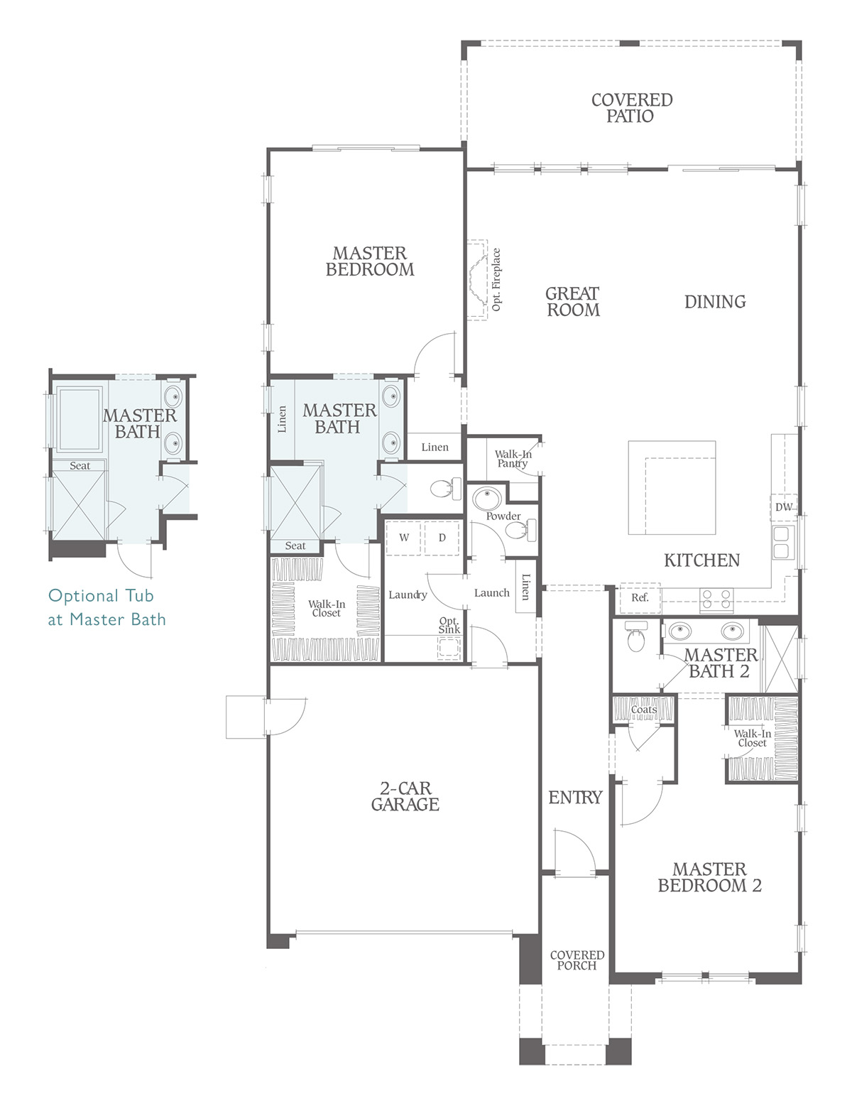 Floor Plan - Residence 2 - Sage Palm Desert