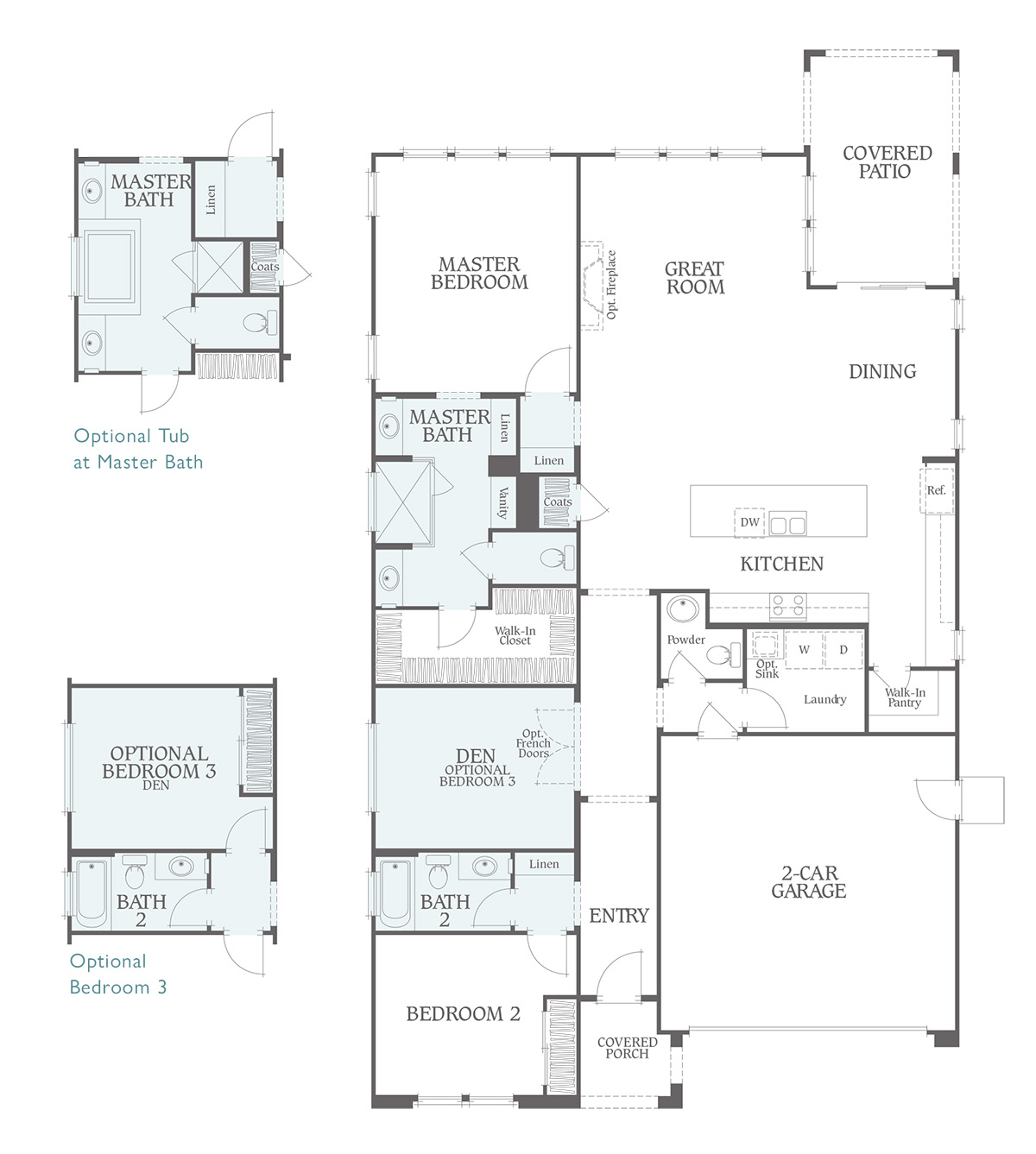 Floor Plan - Residence 3 - Sage Palm Desert
