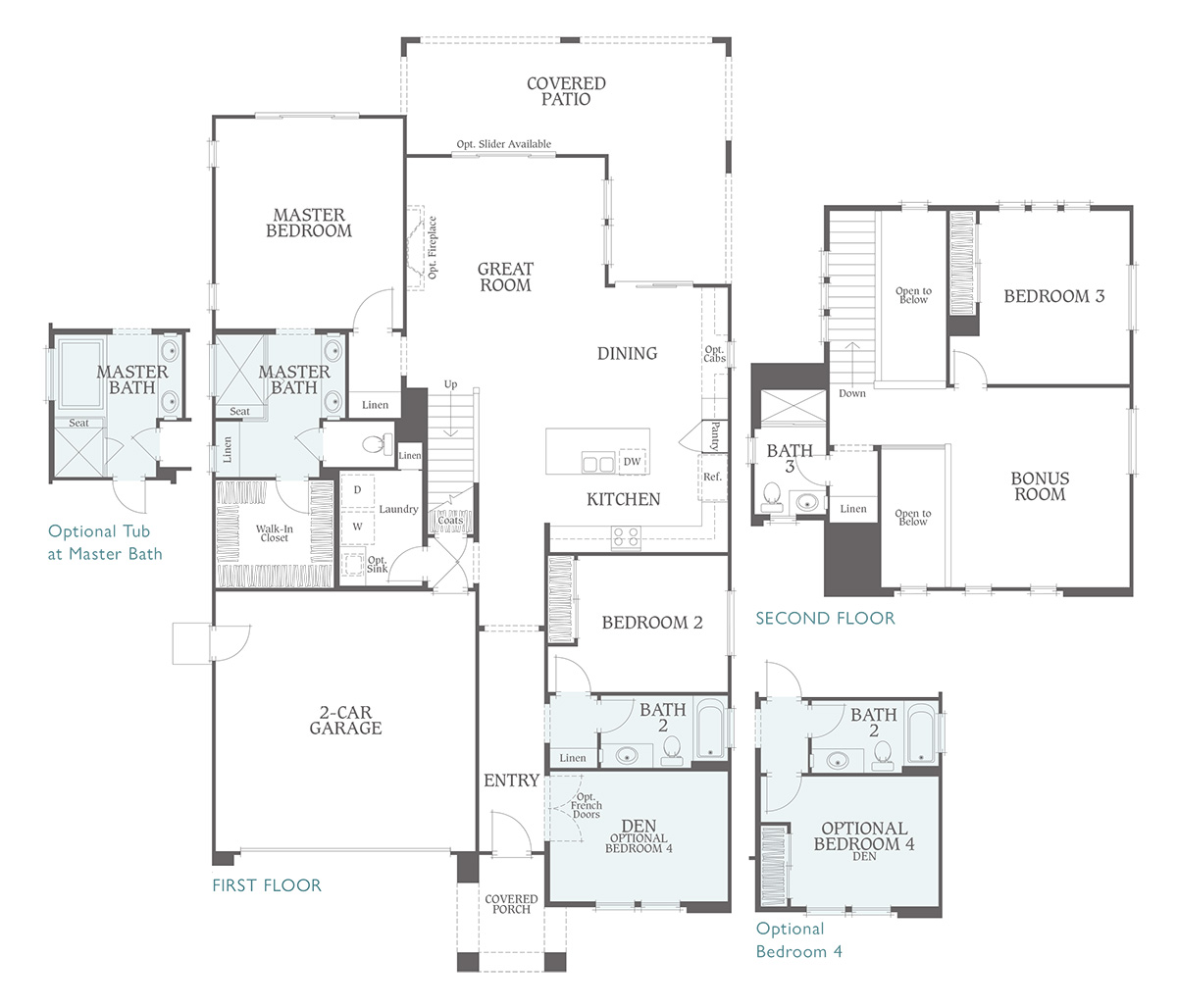 Floor Plan - Residence 4 - Sage Palm Desert