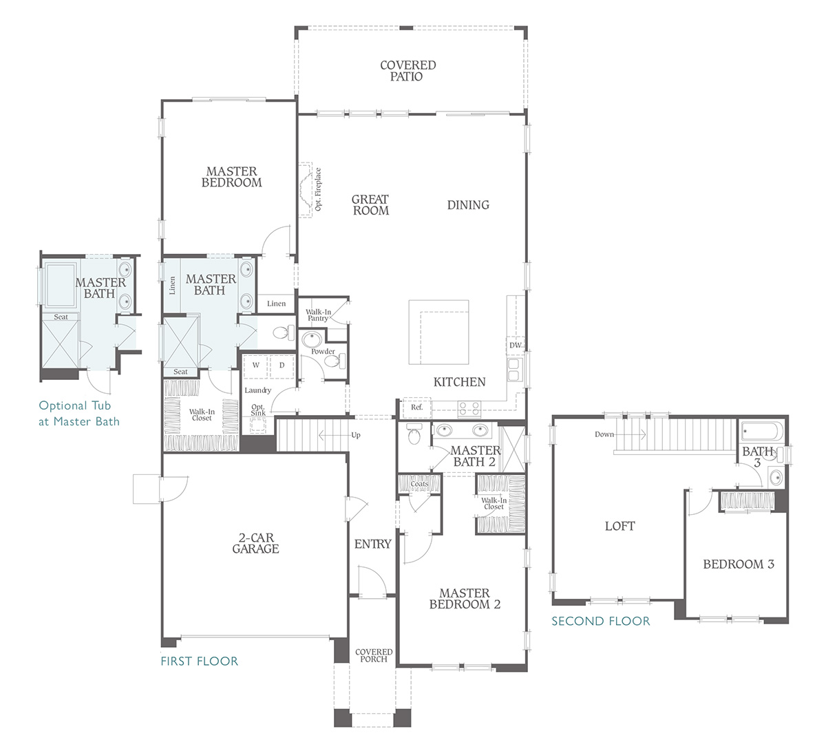 Floor Plan - Residence 5 - Sage Palm Desert