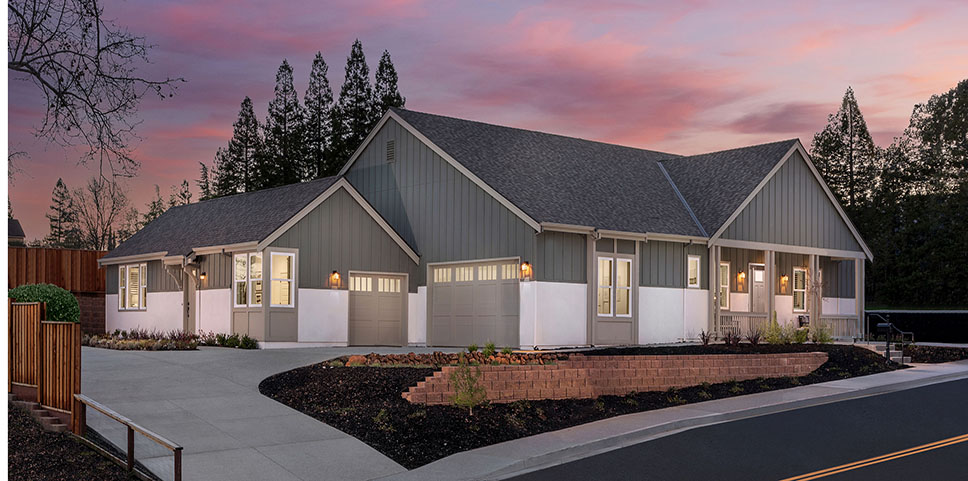 Exterior - Plan 1A - The Reserve at Pleasant Hill - Ponderosa Homes