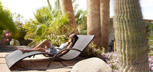 woman sunbathing