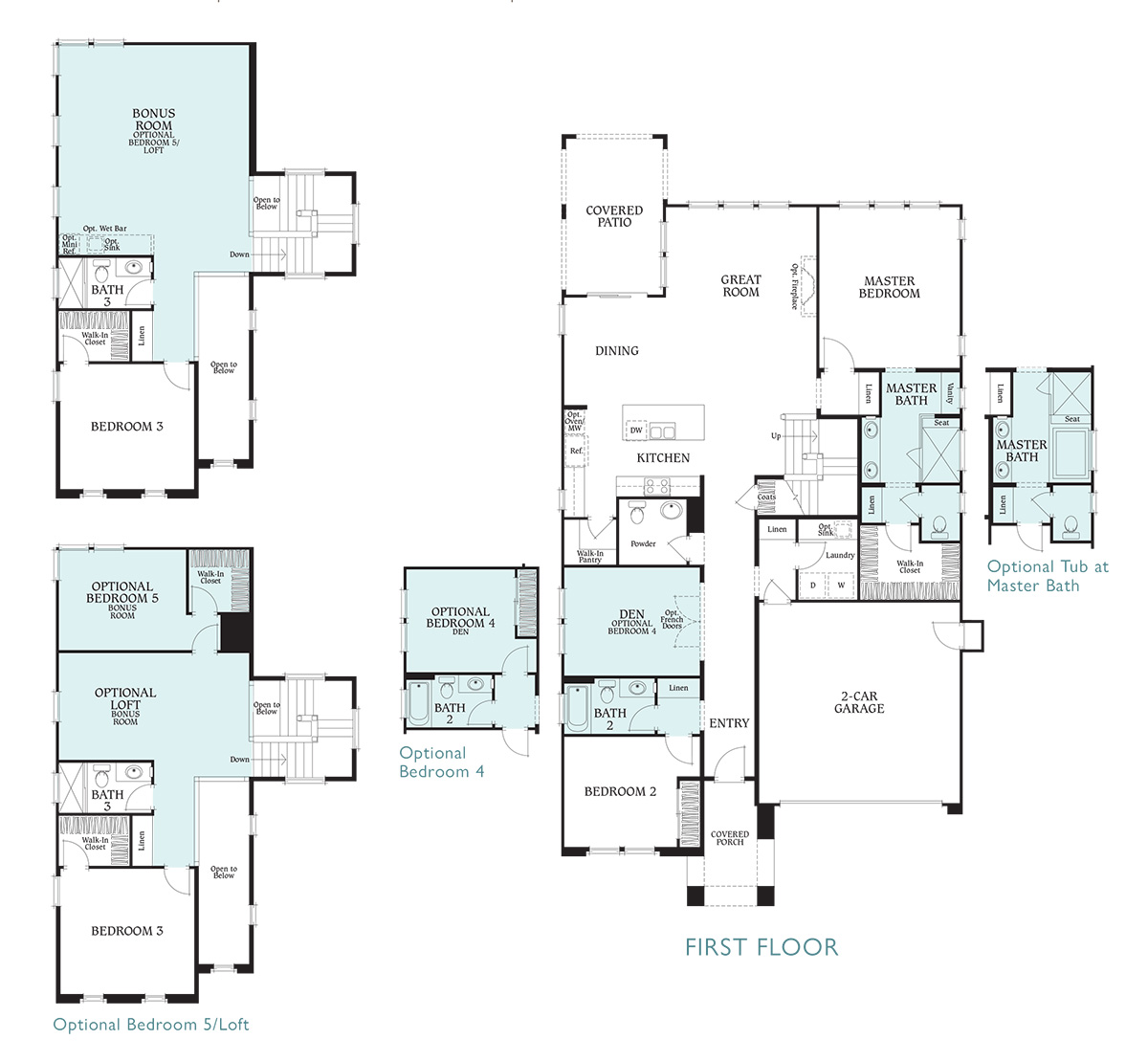 Floor Plan - Residence 6 - Sage Palm Desert