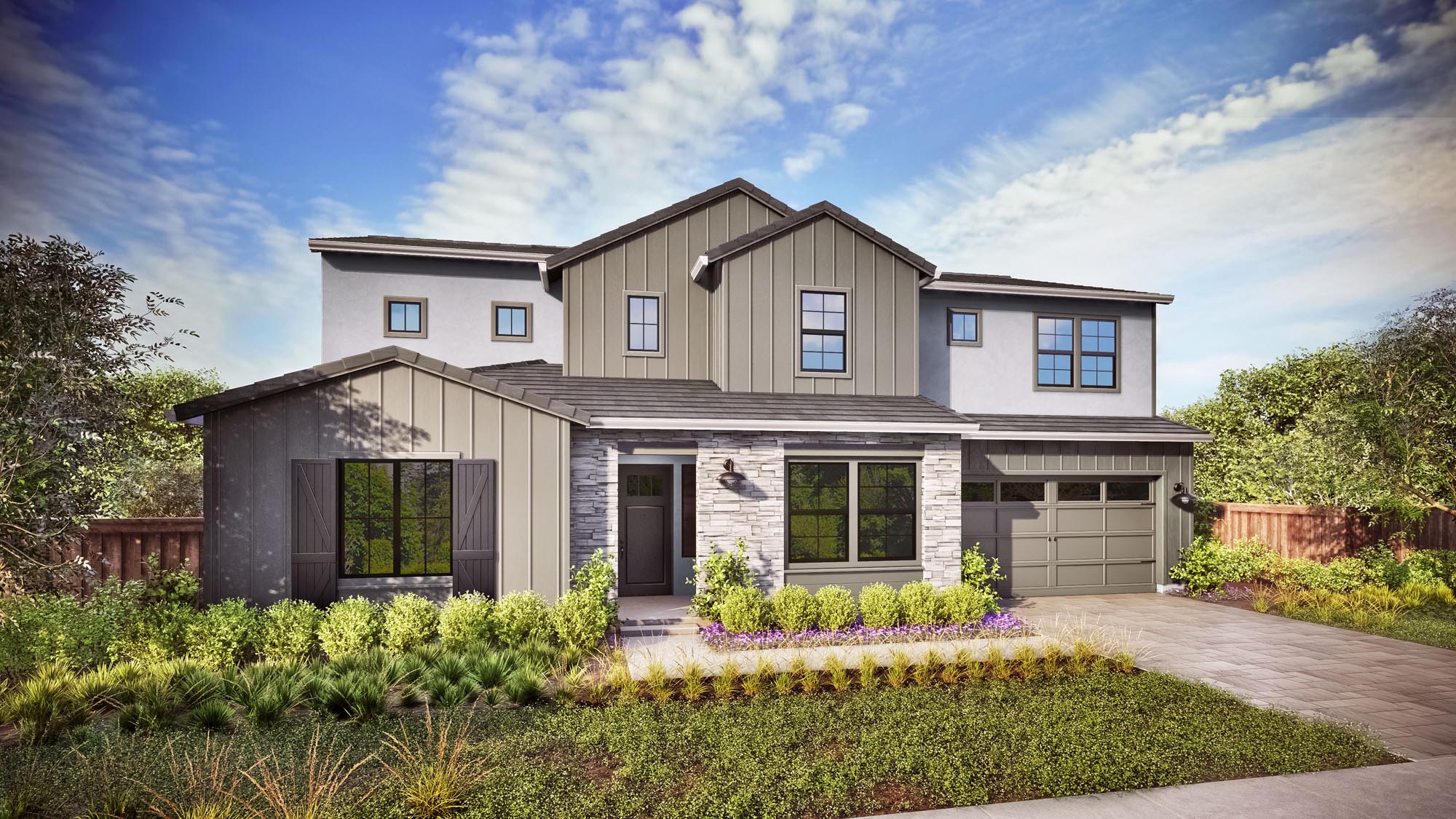 Lot 1, Plan 2CR – Farmhouse – Woodside Estates by Ponderosa Homes