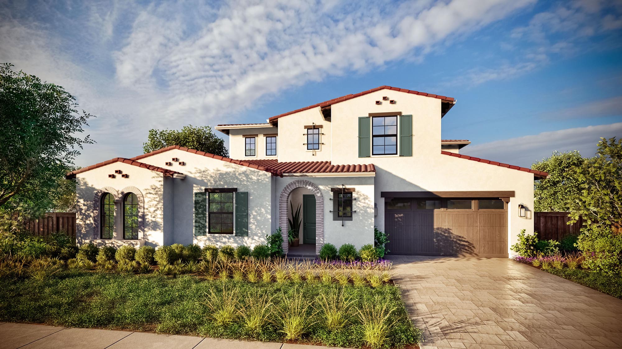 Lot 2, Plan 1B - Spanish – Woodside Estates by Ponderosa Homes